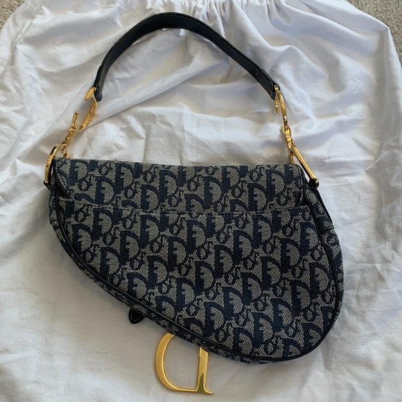 Dior Vintage Oblique Medium Saddle Bag - Picture 2 of 16